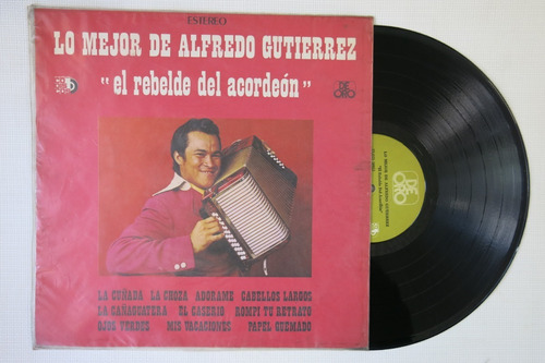 Vinyl Vinilo Lp Acetato Alfredo Gutierrez Lo Mejor Rebelde