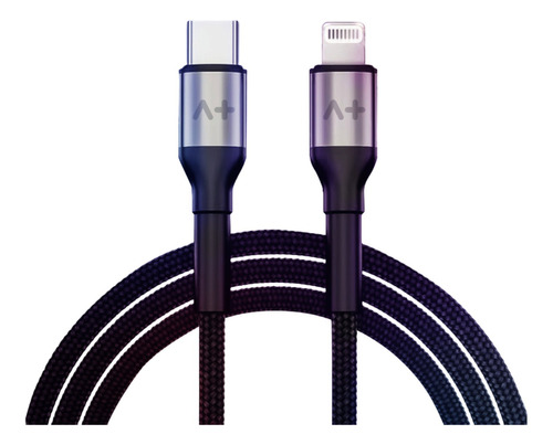 Cable Nylon Pro Flex Aplus Usb C Lightning iPhone 2 Metros