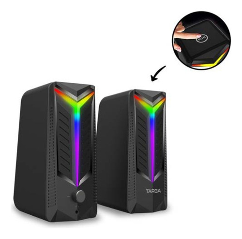 Par De Parlantes Gamer Para Pc Targa Alpha X Targa 16w 2x8w