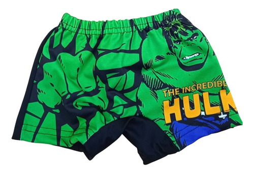 Traje Baño El Increíble Hulk Avengers Super Héroes Infantil 