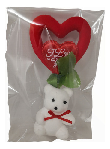 Caja Corazon Grande Oso Individual San Valentin