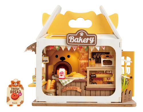 Puzzle 3d - Teddy's Breadbox - Casa Miniatura - Robotime 