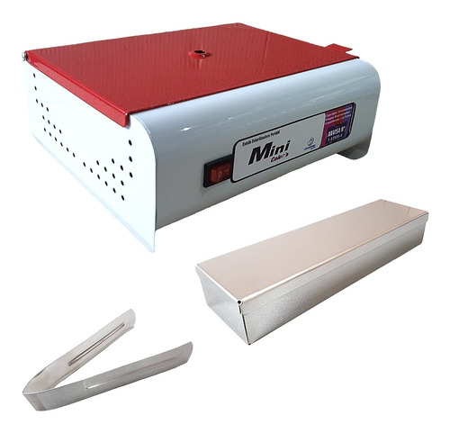 Estufa Mini Colors + Estojo Inox + Pegador Inox - Manicure