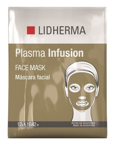 Mascarilla facial para piel todo tipo Lidherma Mascara Charcoal, Plasma, Equilibrante 12g y 12mL