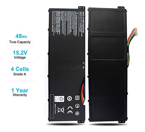 Batería K Kyuer Ac14b8k Para Acer Chromebook C810 C910