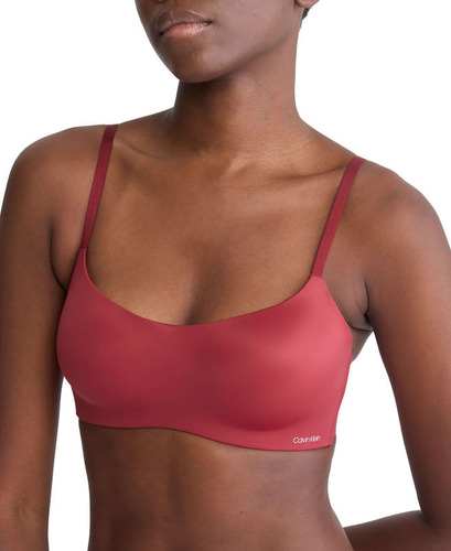 Brasier Bralette Rojo Calvin Klein Liquid Touch Para Mujer