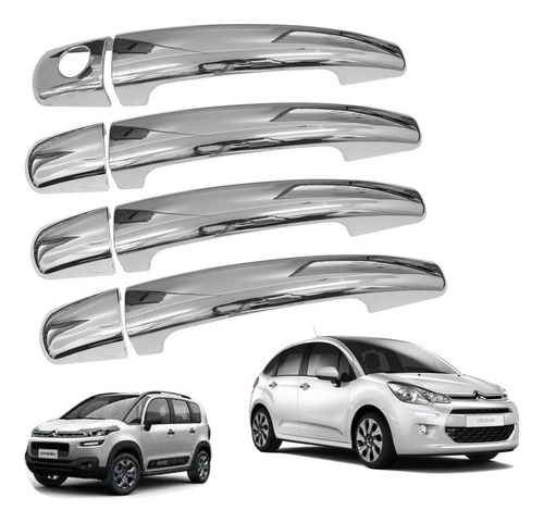 Cubre Manijas Cromadas Citroen C3 13/16 Aircross Picasso C4