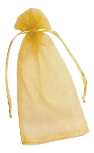 50 Sacos, Saquinhos De Organza Dourado 20x35cm Para Chinelo