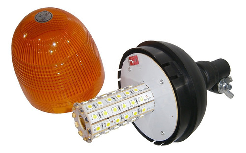 Luz Emergencia Sirena 12/24v Ambar/led