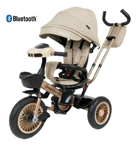Triciclo Para Bebe Asiento Giratorio Usb Bluetoth Baby Grace
