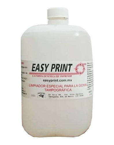 Limpiador De Goma Tampografica Easy Print 1 Lt