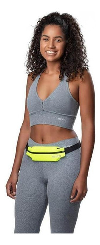 Pochete Fit Go Corrida Academia Elastano Hidrolight Cor Amarelo Neon