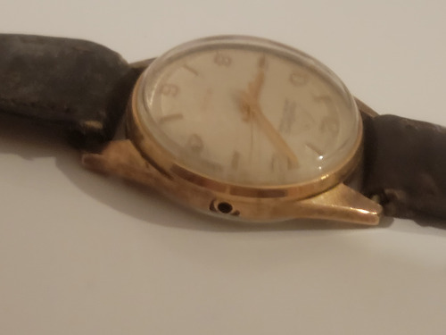 Reloj Mondeine .17 Rubies Marrón Oscuro Blanco (Usado)