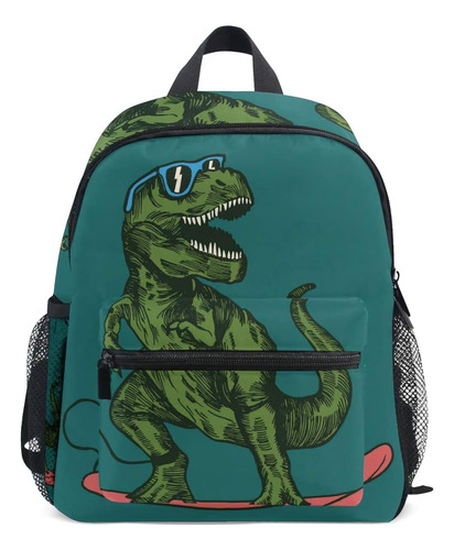 Mochila Para Niños Monopatín Dinosaurio Para Niños Pequeños 