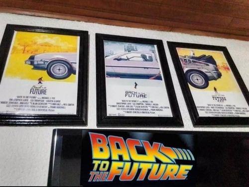 Back To The Future - Tres Cuadros Carteles (Reacondicionado)