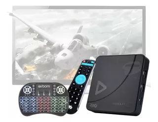 Smartpro Tv Box Android 4k 8gb + Mini Teclado Smart Sem Fio