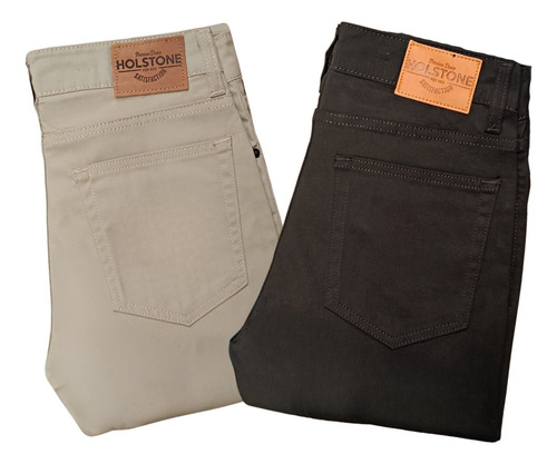 2 Pack Jeans New Cut De Gabardina Para Hombre Holstone