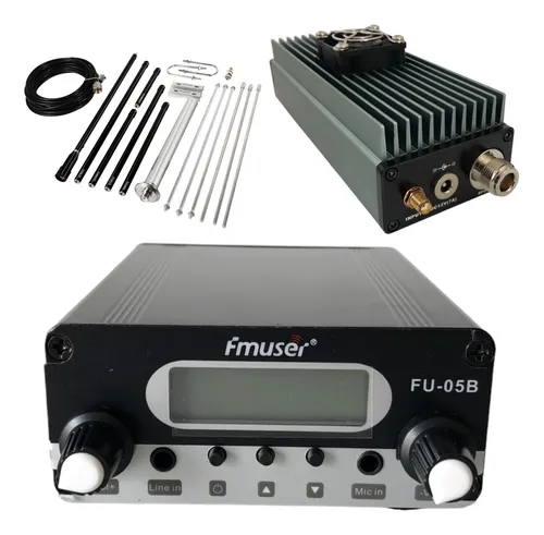 Transmisor Fm Emisora Comunitaria + Antena 30w Alcance 15km