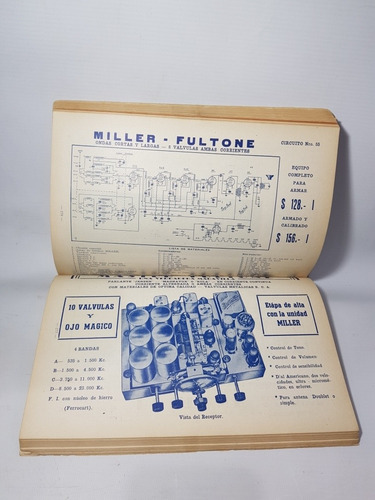 Imagen 6 de 10 de Antiguo Catálogo Radios A Válvula 1939 Circuitos Mag 56114