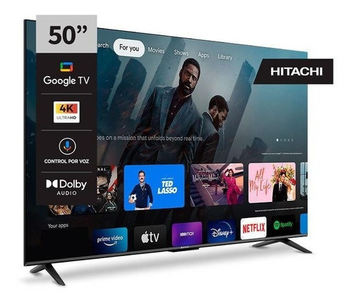 Imagen 1 de 4 de Smart TV Hitachi CDH-LE504KSMART26-F LED Google TV 4K 50" 220V