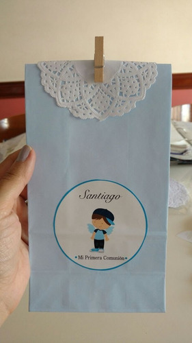 20 Bolsitas Golosineras Con Etiquetas Personalizadas