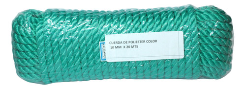 Cuerda De Poliester 10 Mm X 20 M Verde Zarzartex