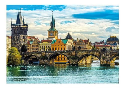 Imagen 2 de 5 de Puzzle Rompecabeza 2000 Pzas Vistas De Praga Educa 18504