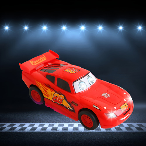 Carrinho Relampago Mcqueen Brinquedo Transformer Vira Robo Relâmpago Mcquen Maquem Presente Vermelho