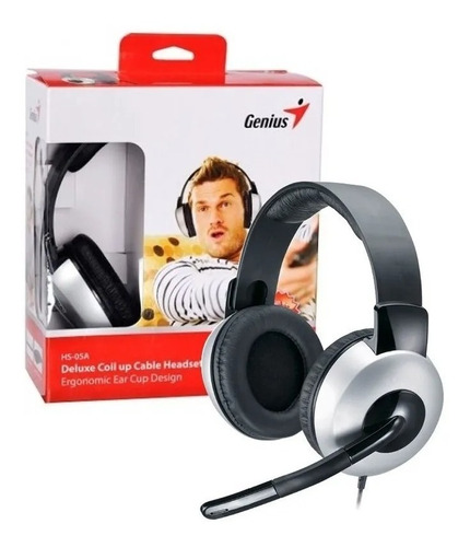 Genius Hs-05a Auricular Vincha Pc - Doble Conector - Mute