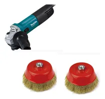 Comprar Kit Cu002F2 Escova Aço Copo Latonada 60cm M14  Esmerilhadeira  