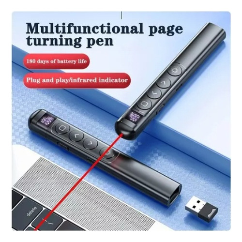 Puntero Láser Power Point Usb Ergonómico Recargable