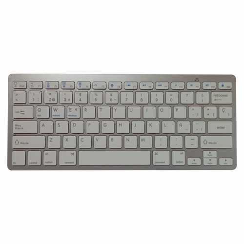 Mini Teclado Bluetooth En Aluminio / Smartphone, Pc Y Tablet