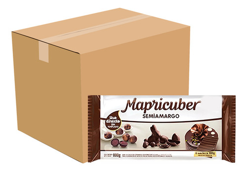 Chocolate Mapricuber Tableta Semiamargo X6kg (12x500grs)