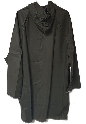 Impermeable Poncho Con Cierre Verde Militar