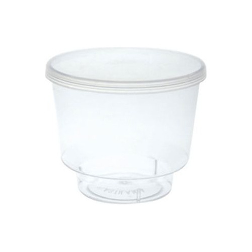 P Acrílic /tampa Descartável P/sbremesa Tr 110ml /100 R Transparente