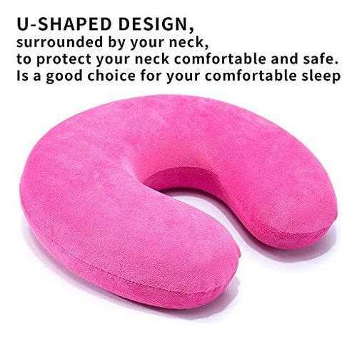 U Shaped Memory Foam Air Pillow Neck Cushion Support Re...