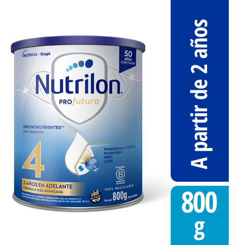 Leche Nutrilon 4 X 800 G 3 Latas Nutricia Bago