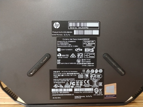 Cpu Hp Z2 Mini G3 Workstation 16 Gb Ram 480 Gb Ssd I7-7ma (Reacondicionado)