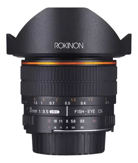 Rokinon Fe8m-n 8mm F3.5 Fisheye Lens For Nikon (black)