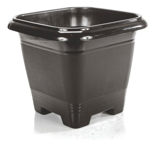 Vaso Preto 9,5 Litros Resistente Mudas Planta Flor Horta