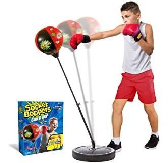 Socker Boppers 92286 Saco De Boxeo Con Soporte Y Guantes Par