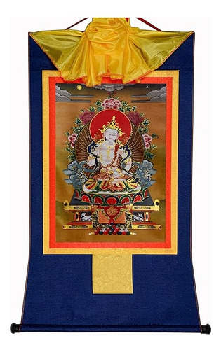 Thangka Budista Tibetano, Vajrasatva, Color Azul