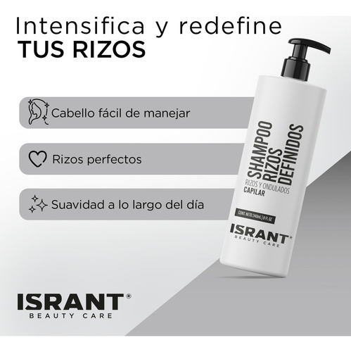 Shampoo Rizos Definidos Control Frizz Cabello Rizado 240ml