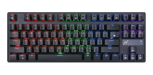 Imagen 4 de 5 de Teclado Gamer Mecanico Noga Ganon Xs Retroiluminado Tkl Rgb