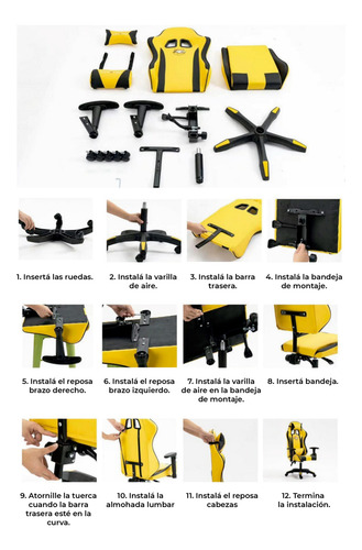 Silla Gamer Alpina Ergonómica Giratoria Reclinable premium