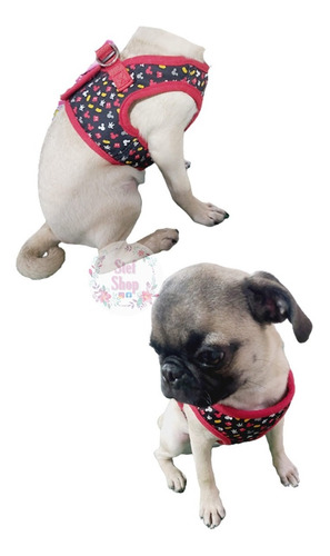 Pechera Arnés Mickey Mouse Y Minnie Mimi Para Perro Mascota