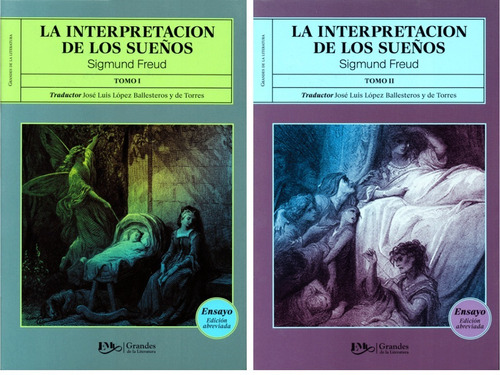 Sigmund Freud/ La Interpretación De Los Sueños / Tomos 1 Y 2