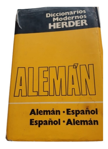 Diccionario  Alemán Español Y Español Alemán / Ed Herder 