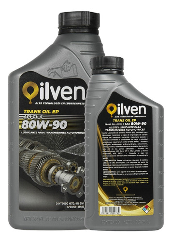 Aceite Para Transmisiones Ep 80w-90 Oilven 946ml