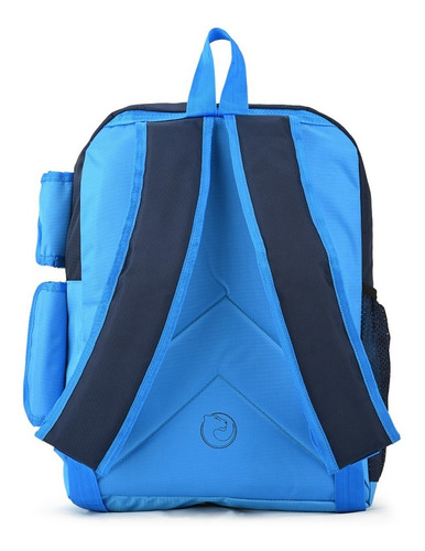 Mochila Hockey Porta Palo Simbra Reforzada Bolso Bolsillos Color Marino/turquesa